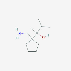 2-[1-(Aminomethyl)cyclopentyl]-3-methylbutan-2-ol