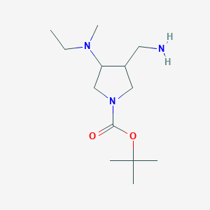 Tert-butyl 3-(aminomethyl)-4-[ethyl(methyl)amino]pyrrolidine-1-carboxylate