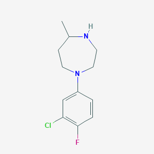 1-(3-Chloro-4-fluorophenyl)-5-methyl-1,4-diazepane