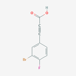 3-(3-Bromo-4-fluorophenyl)prop-2-ynoic acid