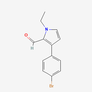 3-(4-Bromophenyl)-1-ethyl-1H-pyrrole-2-carbaldehyde