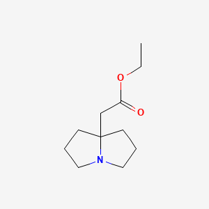 molecular formula C11H19NO2 B1317584 四氢-1H-吡咯利嗪-7A(5H)-乙酸乙酯 CAS No. 88069-56-1
