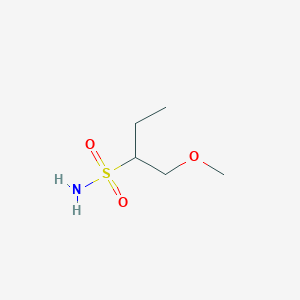 molecular formula C5H13NO3S B13175852 1-Methoxybutane-2-sulfonamide 