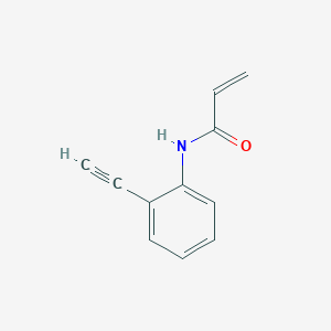 molecular formula C11H9NO B13175868 N-(2-Ethynylphenyl)prop-2-enamide 