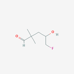 5-Fluoro-4-hydroxy-2,2-dimethylpentanal