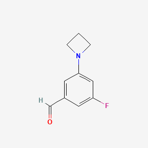 3-(Azetidin-1-yl)-5-fluorobenzaldehyde