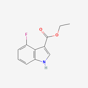 molecular formula C11H10FNO2 B13175907 Ethyl 4-Fluoroindole-3-carboxylate 