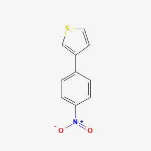 molecular formula C10H7NO2S B13175914 3-(4-Nitrophenyl)thiophene 