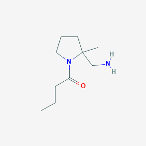 1-[2-(Aminomethyl)-2-methylpyrrolidin-1-yl]butan-1-one