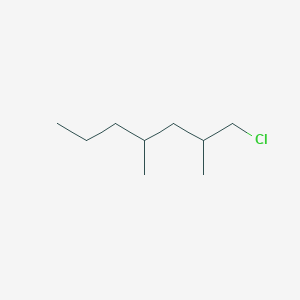 molecular formula C9H19Cl B13175967 1-Chloro-2,4-dimethylheptane 