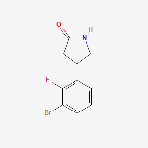 4-(3-Bromo-2-fluorophenyl)pyrrolidin-2-one