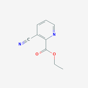 molecular formula C9H8N2O2 B1317598 Ethyl 3-cyanopyridine-2-carboxylate CAS No. 97316-55-7