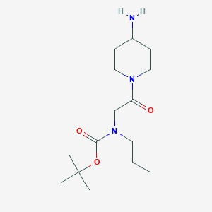 tert-butyl N-[2-(4-aminopiperidin-1-yl)-2-oxoethyl]-N-propylcarbamate