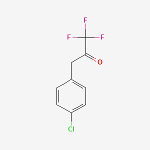 molecular formula C9H6ClF3O B1317601 3-(4-Chlorophenyl)-1,1,1-trifluoropropan-2-one CAS No. 79611-55-5