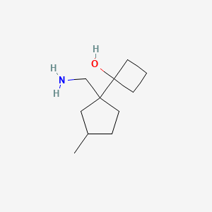 1-[1-(Aminomethyl)-3-methylcyclopentyl]cyclobutan-1-OL