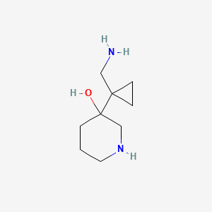 3-[1-(Aminomethyl)cyclopropyl]piperidin-3-ol