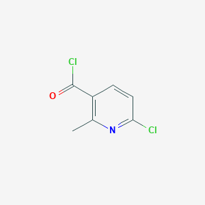 molecular formula C7H5Cl2NO B1317603 6-氯-2-甲基吡啶-3-甲酰氯 CAS No. 62366-52-3