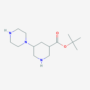 tert-Butyl 5-(piperazin-1-yl)piperidine-3-carboxylate