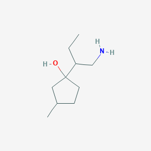 1-(1-Aminobutan-2-yl)-3-methylcyclopentan-1-ol