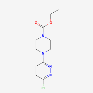 molecular formula C11H15ClN4O2 B1317609 Ethyl 4-(6-chloropyridazin-3-yl)piperazine-1-carboxylate CAS No. 100224-52-0
