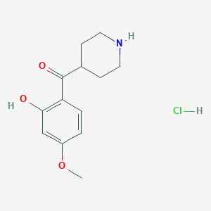 B131761 (2-Hydroxy-4-methoxyphenyl)(4-piperidinyl)methanone hydrochloride CAS No. 84162-88-9