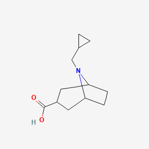 molecular formula C12H19NO2 B13176104 8-(Cyclopropylmethyl)-8-azabicyclo[3.2.1]octane-3-carboxylic acid 