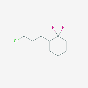 2-(3-Chloropropyl)-1,1-difluorocyclohexane