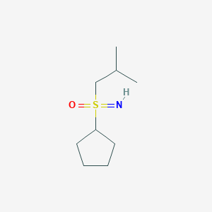 Cyclopentyl(imino)(2-methylpropyl)-lambda6-sulfanone