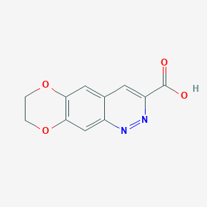 7H,8H-[1,4]dioxino[2,3-g]cinnoline-3-carboxylic acid