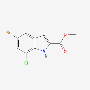 Methyl5-bromo-7-chloro-1H-indole-2-carboxylate