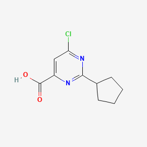 6-Chloro-2-cyclopentylpyrimidine-4-carboxylic acid