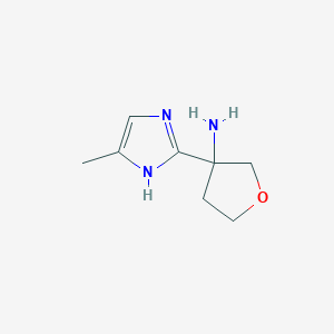 3-(4-Methyl-1H-imidazol-2-yl)oxolan-3-amine