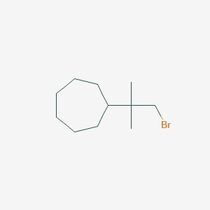 (1-Bromo-2-methylpropan-2-yl)cycloheptane