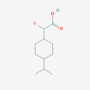 2-Fluoro-2-[4-(propan-2-yl)cyclohexyl]acetic acid