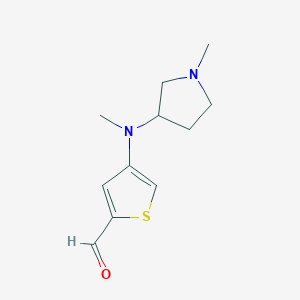 4-[Methyl(1-methylpyrrolidin-3-yl)amino]thiophene-2-carbaldehyde