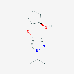 (1R,2R)-2-{[1-(propan-2-yl)-1H-pyrazol-4-yl]oxy}cyclopentan-1-ol