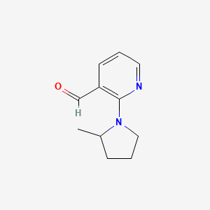 2-(2-Methylpyrrolidin-1-yl)pyridine-3-carbaldehyde