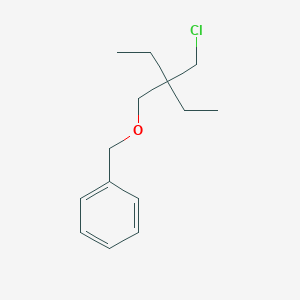 {[2-(Chloromethyl)-2-ethylbutoxy]methyl}benzene