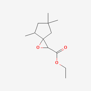 molecular formula C12H20O3 B13176284 Ethyl 4,6,6-trimethyl-1-oxaspiro[2.4]heptane-2-carboxylate 