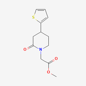 Methyl 2-[2-oxo-4-(thiophen-2-yl)piperidin-1-yl]acetate