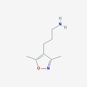 molecular formula C8H14N2O B1317629 3-(3,5-Dimethylisoxazol-4-YL)propan-1-amine CAS No. 771572-98-6