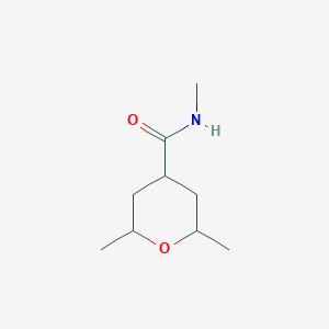 N,2,6-Trimethyloxane-4-carboxamide