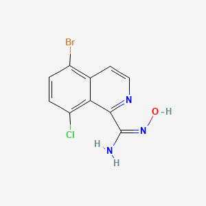 (E)-5-Bromo-8-chloro-N'-hydroxyisoquinoline-1-carboximidamide