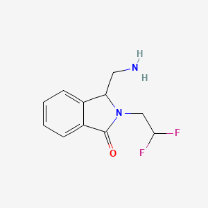 3-(Aminomethyl)-2-(2,2-difluoroethyl)-2,3-dihydro-1H-isoindol-1-one