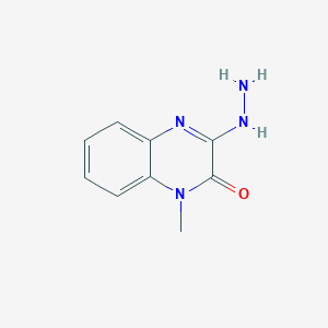 molecular formula C9H10N4O B1317638 3-Hydrazino-1-methyl-2(1H)-quinoxalinone CAS No. 31595-64-9