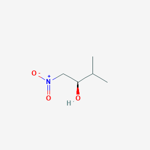 molecular formula C5H11NO3 B13176385 (R)-3-Methyl-1-nitrobutan-2-ol 