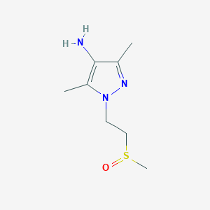 1-(2-Methanesulfinylethyl)-3,5-dimethyl-1H-pyrazol-4-amine