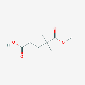 molecular formula C8H14O4 B1317644 5-Methoxy-4,4-dimethyl-5-oxopentanoic acid CAS No. 2840-71-3