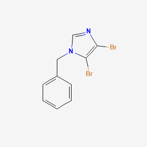 molecular formula C10H8Br2N2 B1317645 1-苄基-4,5-二溴-1H-咪唑 CAS No. 101853-78-5