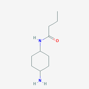 molecular formula C10H20N2O B13176471 N-(4-aminocyclohexyl)butanamide 